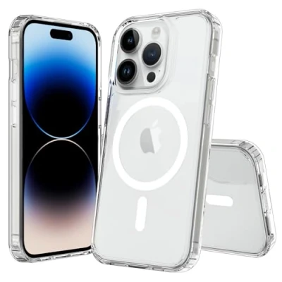 Afbeelding van JT Berlin Pankow Clear MagSafe Backcover Apple iPhone 15 Pro Transparant compatible