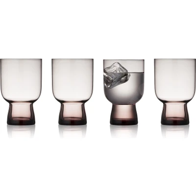 Afbeelding van Lyngby Glas Sorrento Waterglas 30 cl 4 stuks Pink