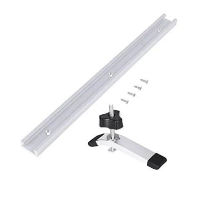 Afbeelding van T Track Clamp Mijter Jig Armatuur Slot Rechte Rand Metalen Snelwerkende Hold Down Klem Set