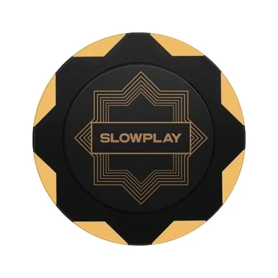 Afbeelding van SLOWPLAY Nash Pokerchips van Klei, 14 gram kleicomposiet, pak 50 chips, genummerde chips met waarde en blanco chips(goud)