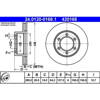 Afbeelding van Ate Remschijf 24.0120 0168.1