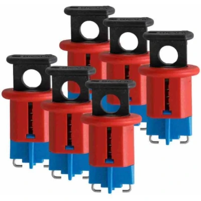 Afbeelding van BRADY 090848 miniatuurvergrendelingssysteem voor stroomonderbrekers Pin In Standard 24,13 mm (6 st.)