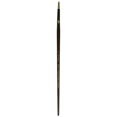 Afbeelding van Winsor &amp; Newton 5503008 Monarch professioneel synthetisch haar penseel voor olieverf of acrylverf Rond Nr. 8,