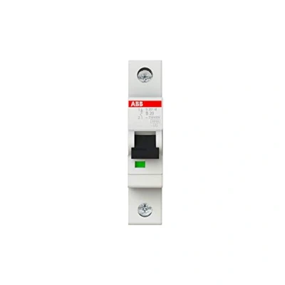 Afbeelding van Abb s201m installatieautomaat 1p b karakteristiek 20a iec en 60898 1 10 ka iec60947 2 15 module breedte 17 5mm 2cds271001r0205