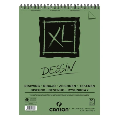 Afbeelding van Tekenblok Canson XL Dessin A4 160gram 50vel spiraal