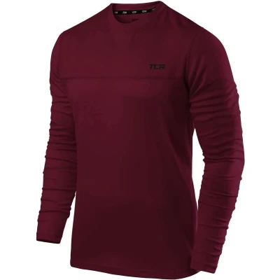 Afbeelding van TCA Men&#039;s Element Long Sleeve Crew Neck Running Top White, Large
