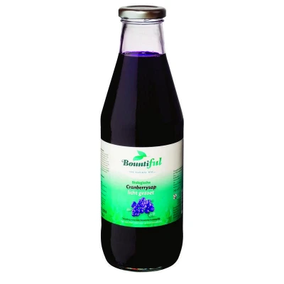 Afbeelding van Bountiful Cranberrysap Gezoet Bio, 750 ml