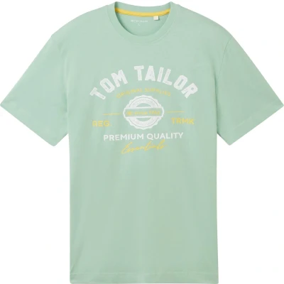 Afbeelding van TOM Tailor Tshirt print, Heren, Maat: XL, Paradise mint