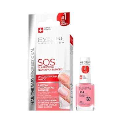 Afbeelding van Eveline Cosmetics SOS Brittle &amp; Broken Nails Multivitamin Conditioner Multivitamínový kondicionér 12 ml