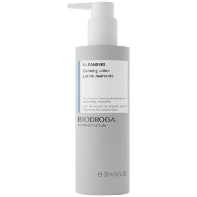 Afbeelding van BIODROGA Medical Institute Cleansing Calming Lotion, 200 ml, zachte reinigingslotion met antioxidanten, gevoelig, rustgevend, pH neutraal, hypoallergeen, hydraterend, parabenen, parfumvrij