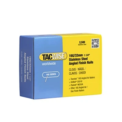 Afbeelding van Tacwise 1065 16G nagels, roestvrij staal, 32 mm, zilverkleurig (zilver)