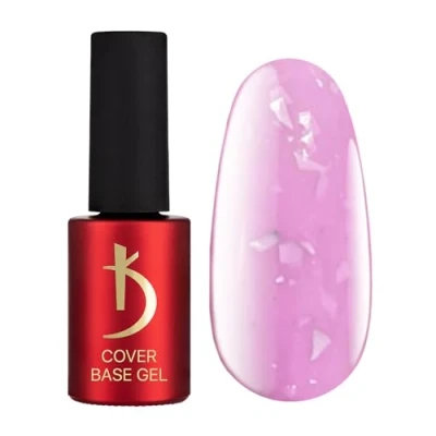 Afbeelding van K Odi Professional UV nagellak Cover Base Coat Pink Nude Silver Flakes Shimmer Polish Gel LED Soak Off onderlak gellak kleuren schellak gelnagels 7 ml