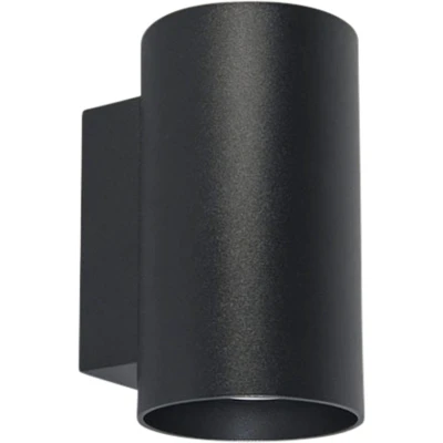 Afbeelding van QAZQA Wandlamp Sandy Rond Zwart