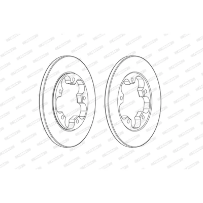 Afbeelding van Ferodo Remschijf DDF2484C