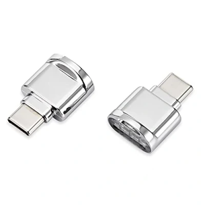 Afbeelding van cablecc 2 x USB 2.0 type C naar Micro SD SDXC TF kaartlezer adapter voor mobiele telefoon