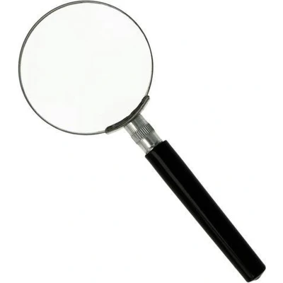 Afbeelding van Handloep vergroot 5x zwart/zilver