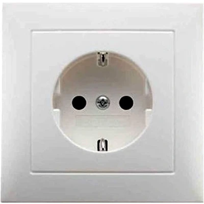 Afbeelding van Berker S.1 wandcontactdoos+ra met afdekplaat 1 voudig wit
