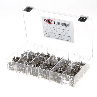 Afbeelding van Kelfort Assortimentsdoos zelftapper cilinderkop RVS A2 DIN7981