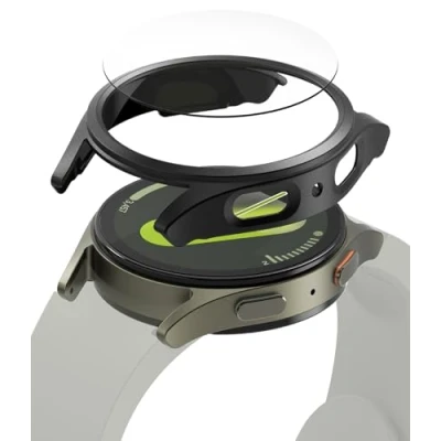 Afbeelding van RINGKE SLANK EN GETEMPERD GLAZEN GALAXY HORLOGE 7 (44 MM) TITANIUM ZWART