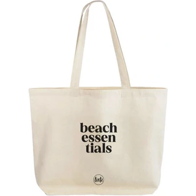 Afbeelding van Canvas tas Beach essentials