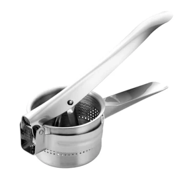 Afbeelding van Wenrescry Aardappelpers, multifunctionele roestvrijstalen spätzle pers, aardappelstamper en spaghetti ijspers, ergonomisch design, duurzaam eenvoudig te reinigen, perfect voor aardappelen,