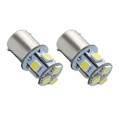 Afbeelding van Ruiandsion 1156 LED lamp DC 6V Super Bright 5050 8SMD chipsets 6000K vervanging witte voor achteruitrijlicht knipperlicht achterlicht (2 stuks)