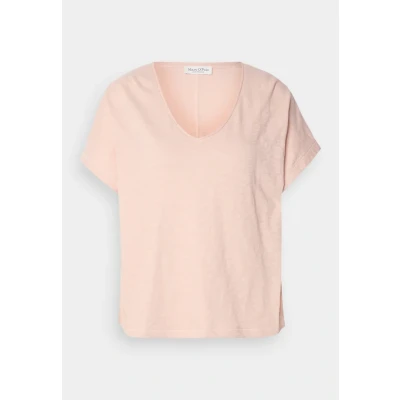 Afbeelding van Marc O&#039;Polo dames Oversized T shirt met V hals in de kleur Zalmroze, maat: S
