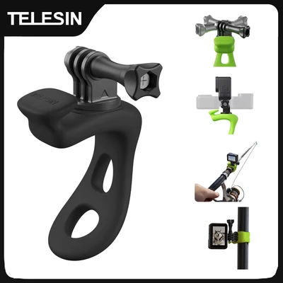 Afbeelding van TELESIN Actiecamera Verstelbare siliconen houder Mini flexibele beugel voor Gopro Insta360 DJI