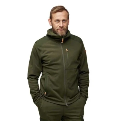 Afbeelding van Vest Fjällräven Men Keb Fleece Hoodie Deep Forest XL