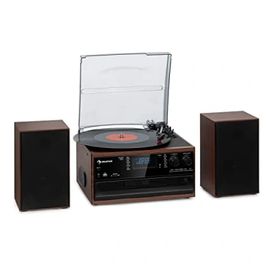 Afbeelding van Oakland DAB Retro stereoinstallatie DAB+/FM BT functie Vinyl CD Cassette incl. luidsprekers