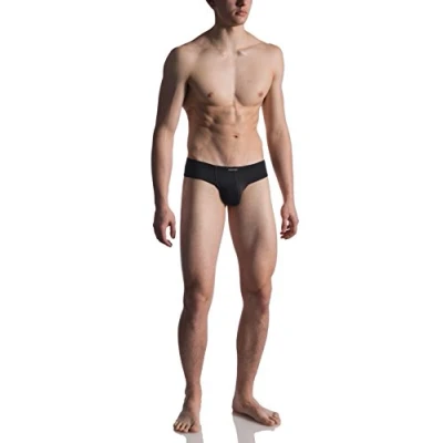 Afbeelding van MANSTORE Cheeky Brief Tangabroekje voor heren, zwart, S