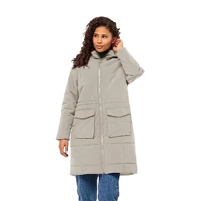 Afbeelding van Jack Wolfskin Frost Parka, Dames, Maat: XS, Dusty grey