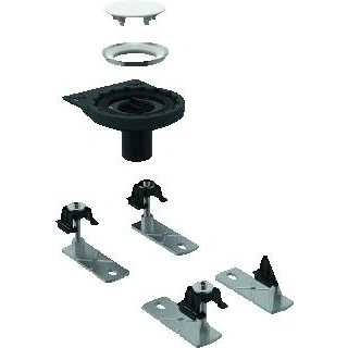 Afbeelding van Geberit ruwbouwset doucheplaat setaplano door vloer 4 poten d50mm 154 030 00 1