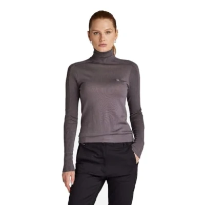 Afbeelding van G STAR RAW Core Slim Turtle Knit, Grijs (Rabbit D23678 b692 g077), XL