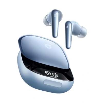 Afbeelding van soundcore Liberty 4 Pro van Anker, draadloze oordopjes met ruisonderdrukking, 7 sensoren, realtime adaptieve 2x sneller opladen, hifi muziek op studioniveau, 6 microfoons en AI.