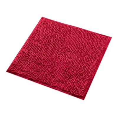 Afbeelding van Badmat Rood Badkamer Tapijt kan gecombineerd worden tot een set Antislip &amp; Maschinewasbaar Toiletmat 45x45cm
