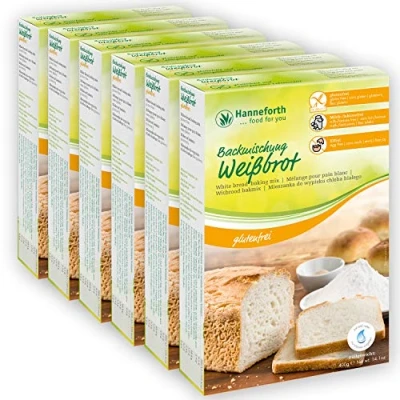 Afbeelding van Hanneforth Glutenvrij bakmengsel witbrood, toastbrood 6x400gr