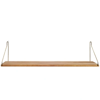 Afbeelding van Frama Shelf wandplank 80x20 naturelmessing