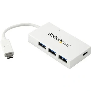 Afbeelding van StarTech.com 4 poorts USB C hub naar 1x en 3x A 3.0 wit