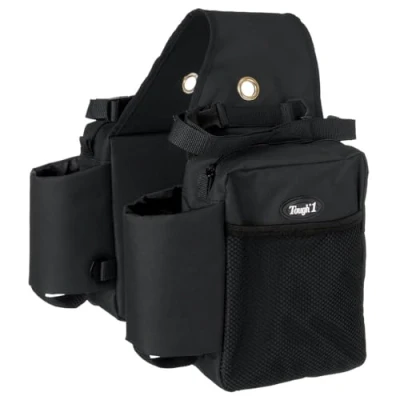 Afbeelding van Tough 1 Nylon Waterfles/Gear Carrier Zadeltas, Zwart