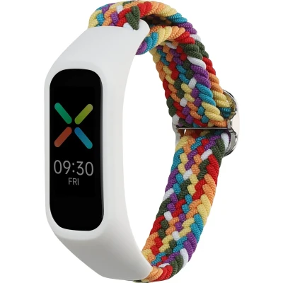 Afbeelding van kwmobile nylon bandje voor smartwatch geschikt Oppo Band Sport 14 22 cm Polsbandje in meerkleurig