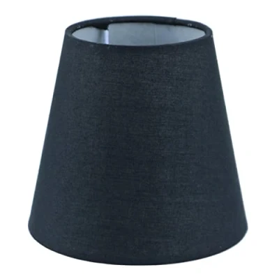 Afbeelding van Sinta 14 cm (5,5 inch) E14/E27 lampenkappen voor van stof, kroonluchters, wand en zwart