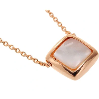 Afbeelding van Behave Korte ketting metaal 40cm lengte rosékleur met hanger verwerkt schelp + verlengketting