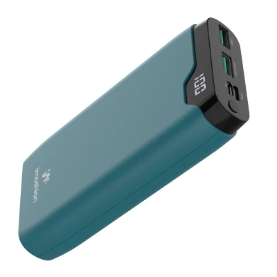 Afbeelding van imoshion Powerbank 20000 mAh Snellader 22.5W LED indicator USB A &amp; C Geschikt voor o.a. iPhone en Samsung Universeel Groen