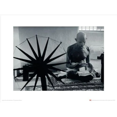 Afbeelding van Kunstdruk Time Life Gandhi 30x40cm