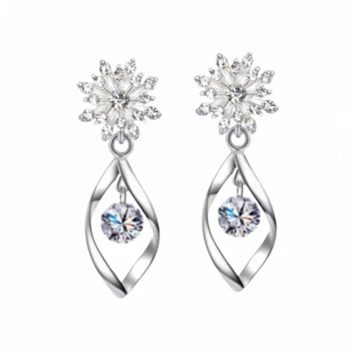Afbeelding van Clip oorbellen zirkonia zilverkleur zsa geen gaatje Charme Bijoux