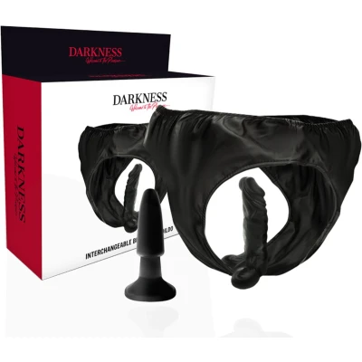 Afbeelding van Darkness SENSATIONS Interchangeable Butt Plug And Dildo