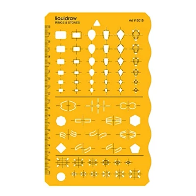 Afbeelding van Liquidraw Sieraden Ontwerp Sjablonen Stencil, Maken Template Stencils Ontwerpinstellingen &amp; Stenen Vormen