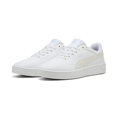 Afbeelding van Puma Unisex Court Classic Clean Sneaker, Wit Vapor Grijs, 42 EU