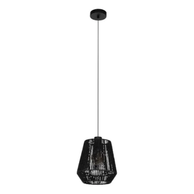 Afbeelding van EGLO Persley Hanglamp E27 Papier;Staal Zwart